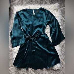 Banana Republic satin a-line dress